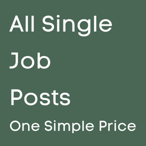 Job posting with one simple price