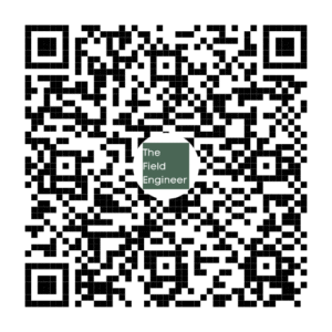 Candidate Registration Form QR Code for The Field Engineer Recruitment Service.